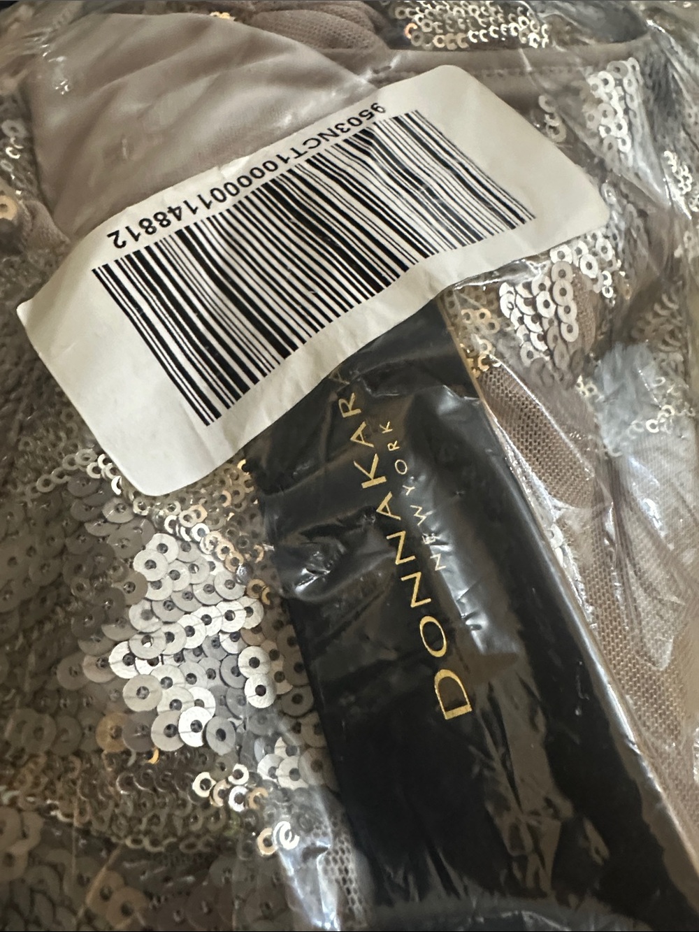 Donna Karan Women's Sequin Floral Sleeveless Gown - Picture 11 of 11